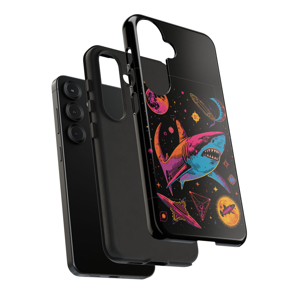 Phone Cases | Neon Space Shark Case