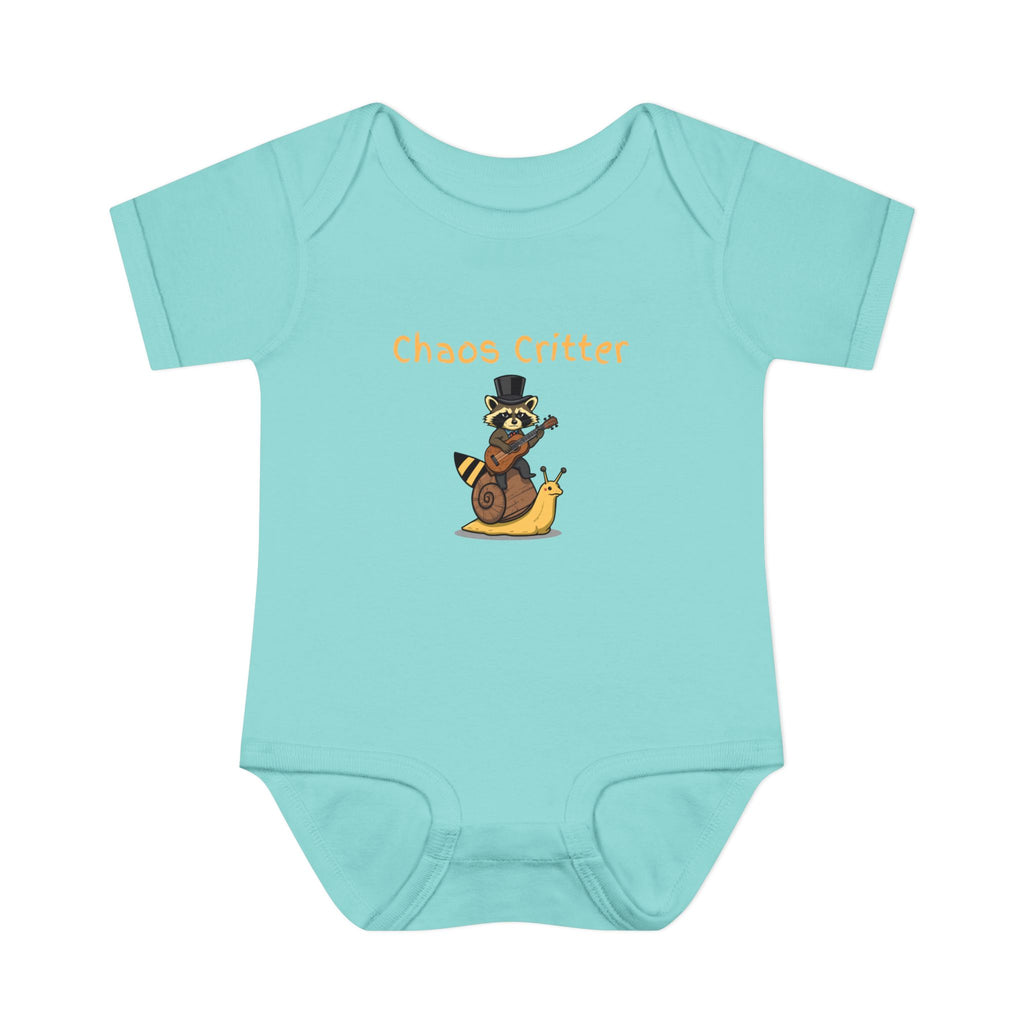 Baby Bodysuit | 'Chaos Critter' Playful Racoon Baby Onesie