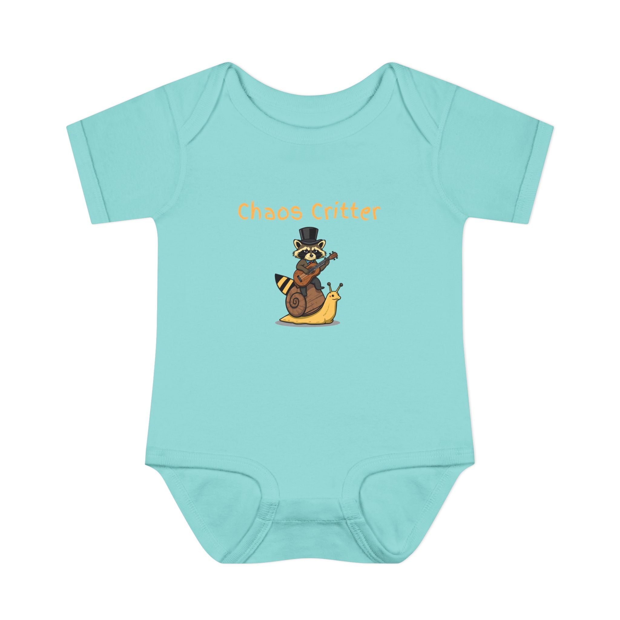 Baby Bodysuit | 'Chaos Critter' Playful Racoon Baby Onesie