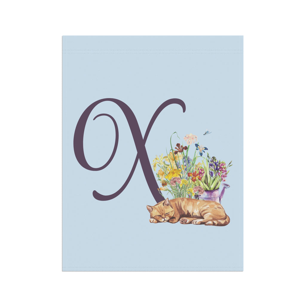 Monogram X Garden Flag