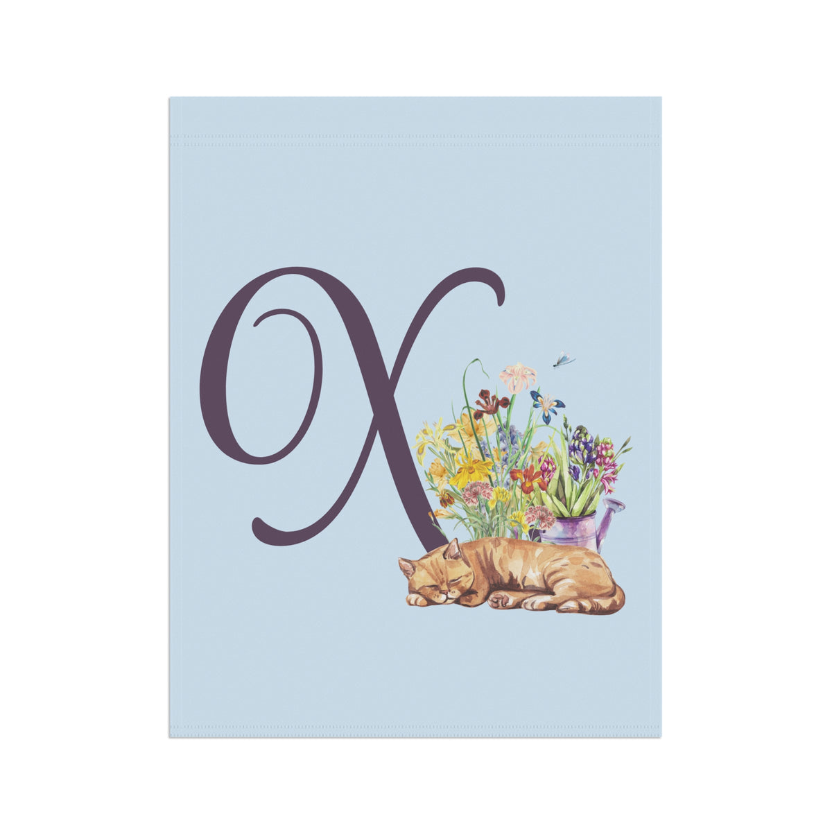 Monogram X Garden Flag