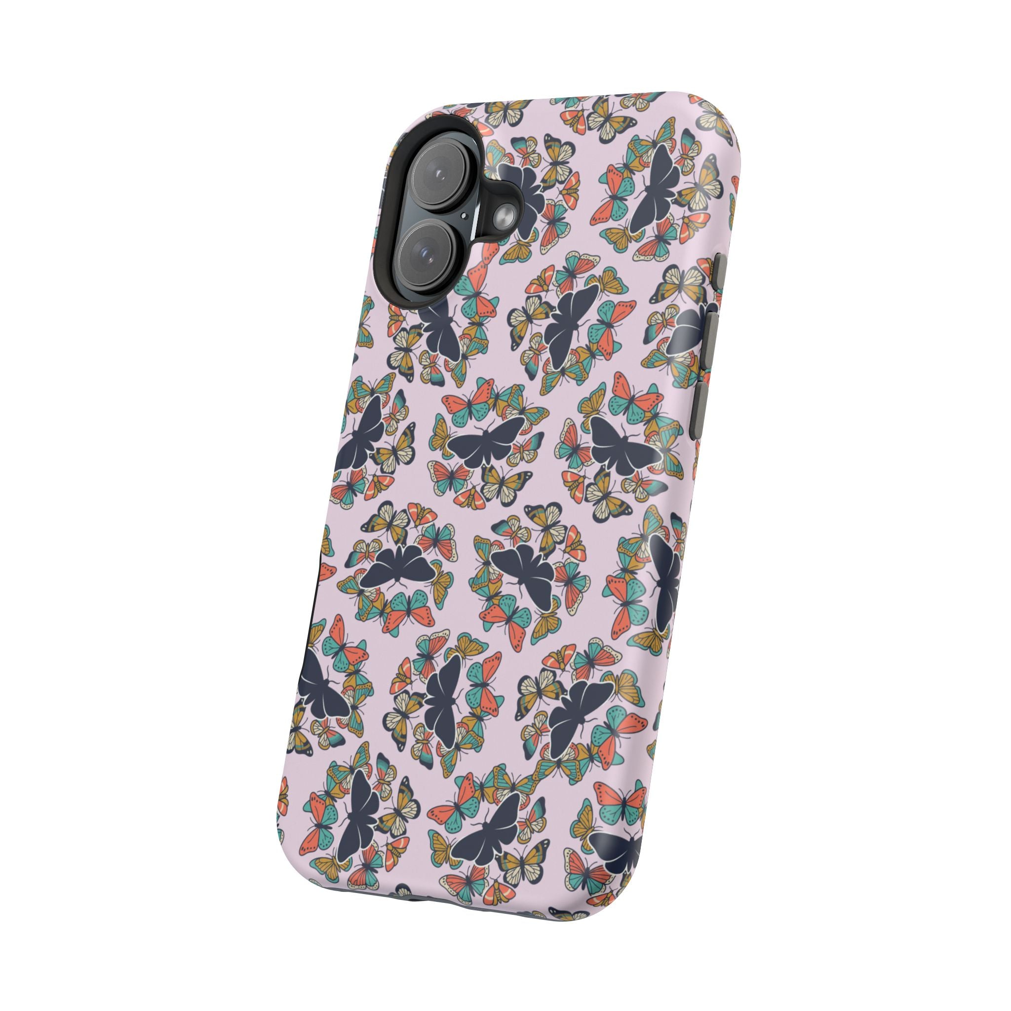 Phone Cases | Pastel Butterflies and Moths Pattern Magnetic Impact-Resistant Case