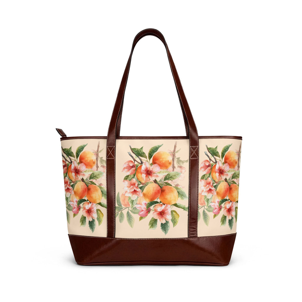 Handbag | Peach Blossom Watercolor Shoulder Bag