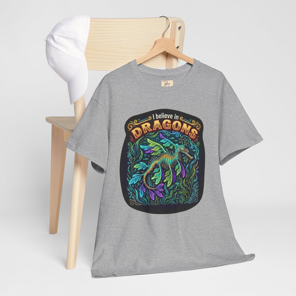 T-Shirt | 'I Believe in Dragons' Colorful Graphic Tee