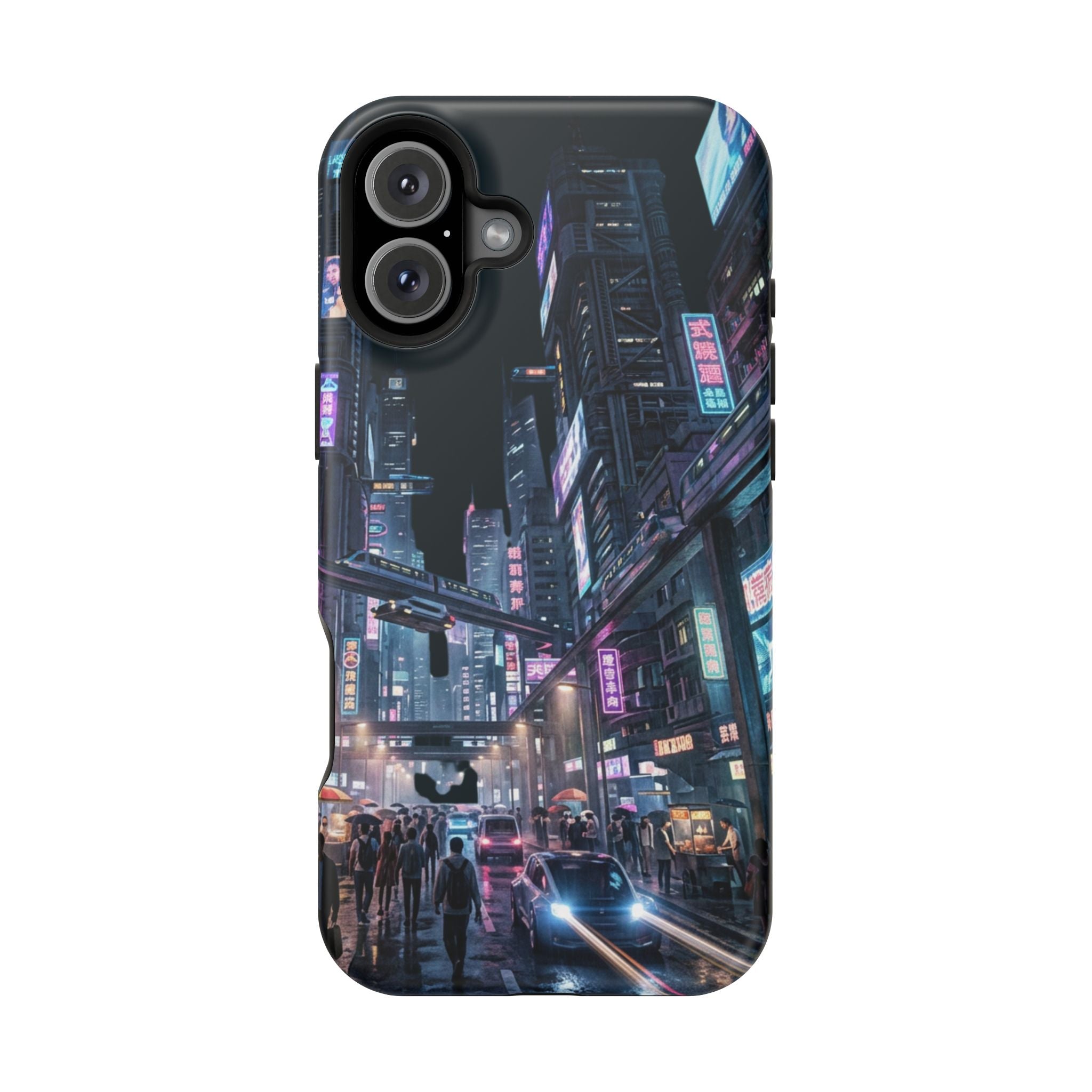Phone Case | Cyberpunk City Magnetic Impact-Resistant Phone Cover