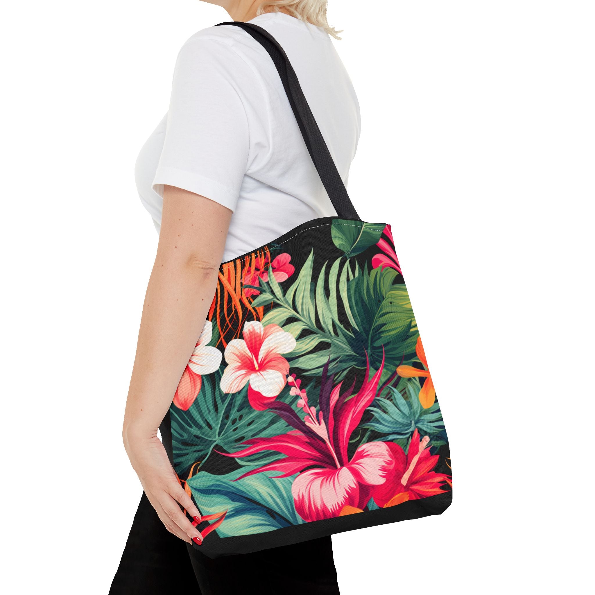 Tote Bag | Vibrant Tropical Beach & Market Tote