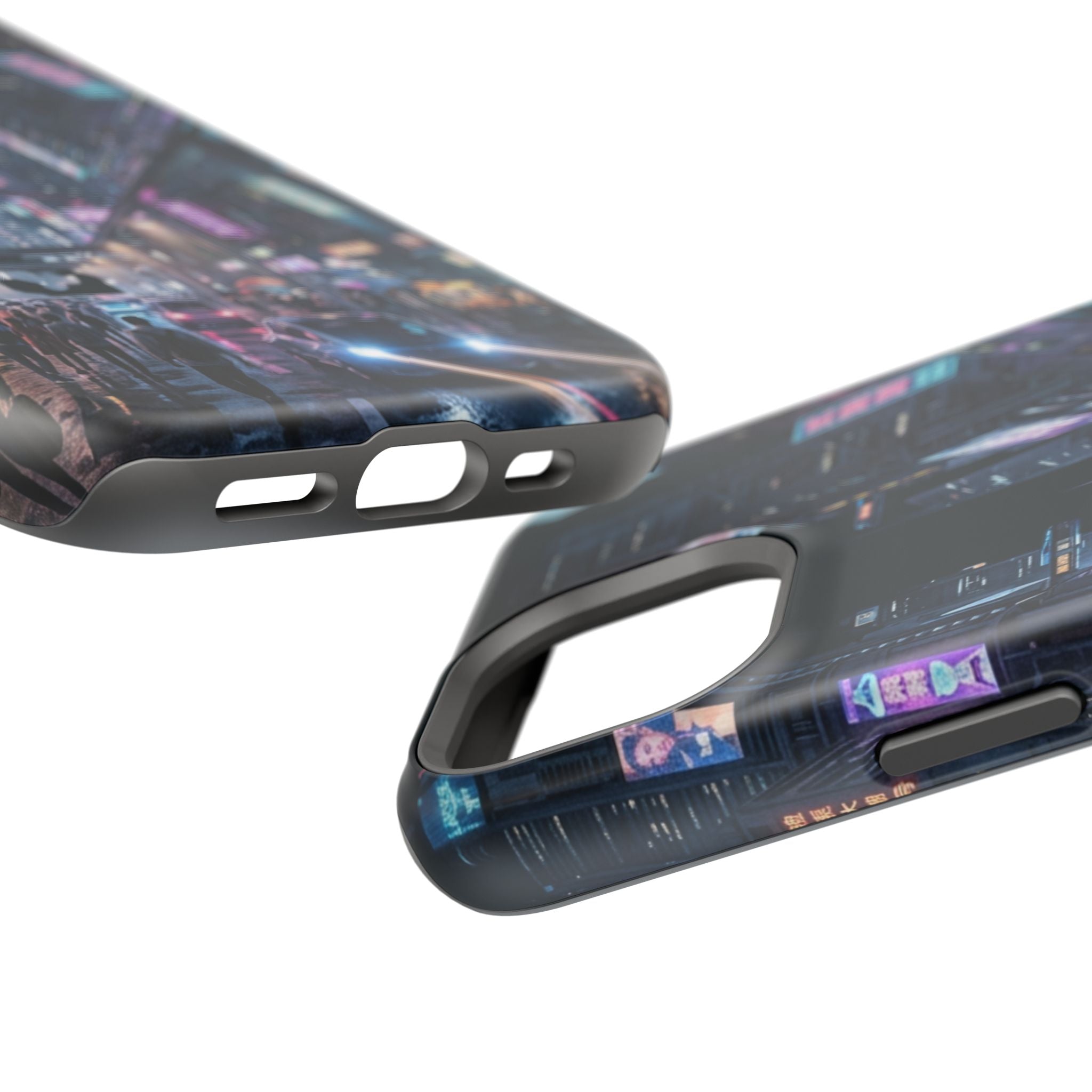 Phone Case | Cyberpunk City Magnetic Impact-Resistant Phone Cover