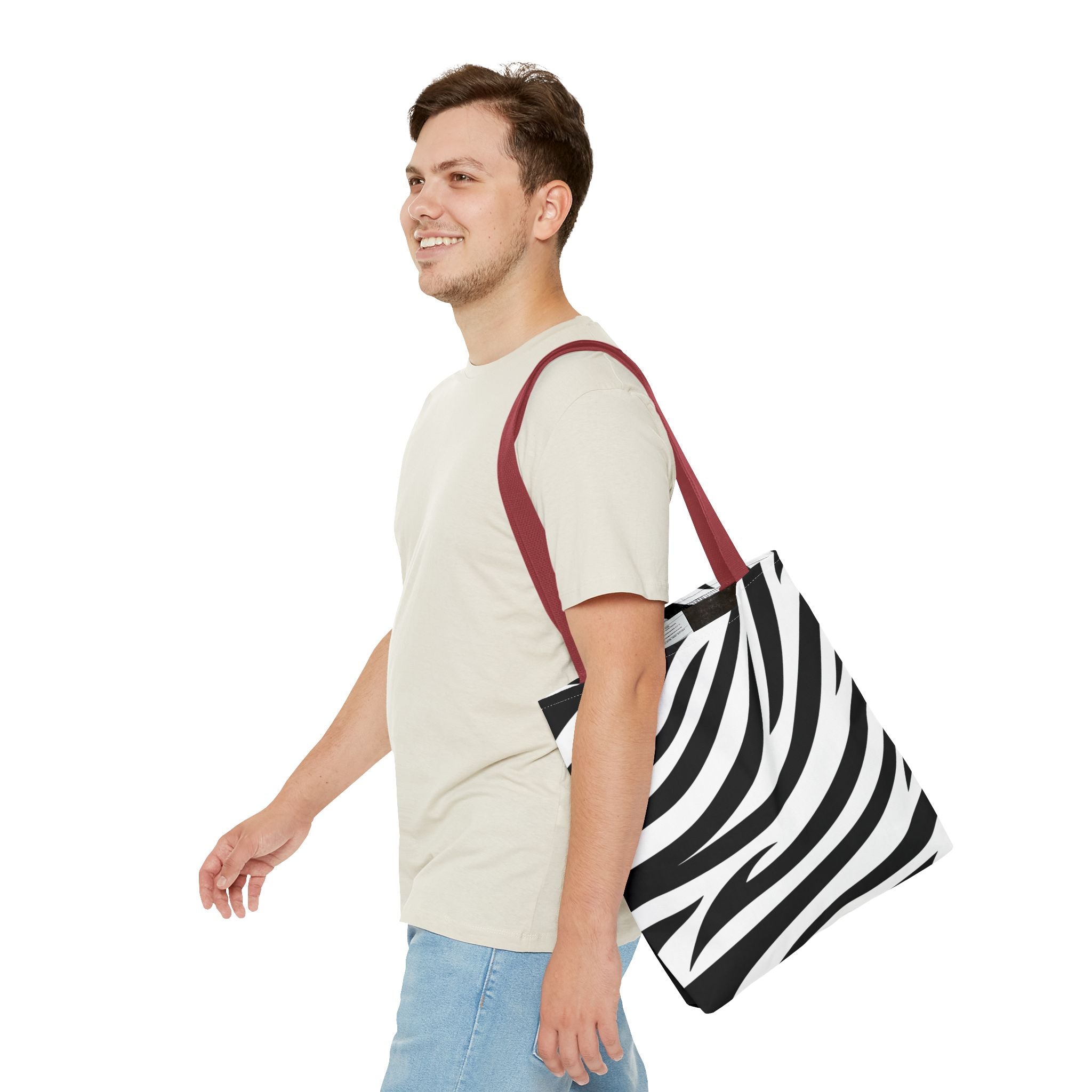 Tote Bag — Black & White Zebra Print  Fashion Tote