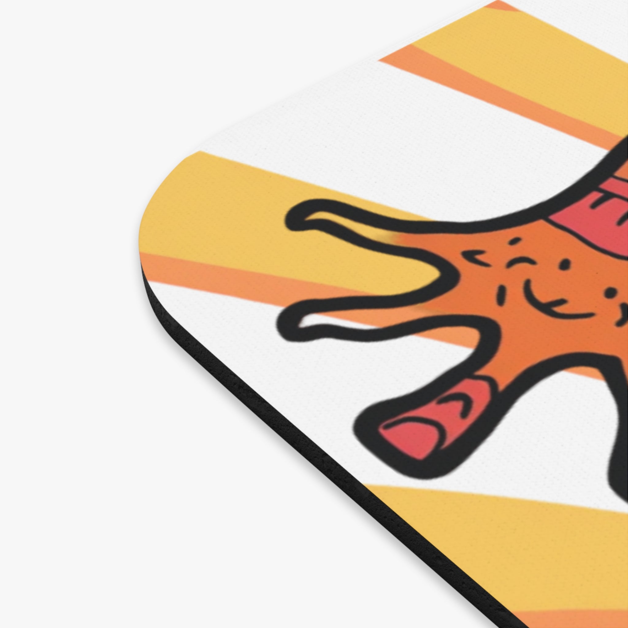 Mousepad | Psychedelic "Bearded Dragon" Rectangular Retro Rays