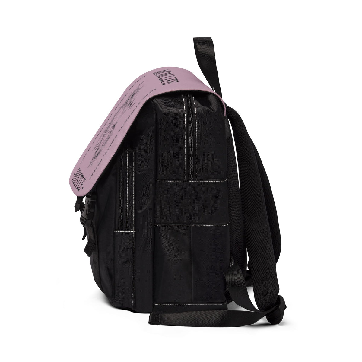 Mauve Floral Mom Life Hustle Backpack
