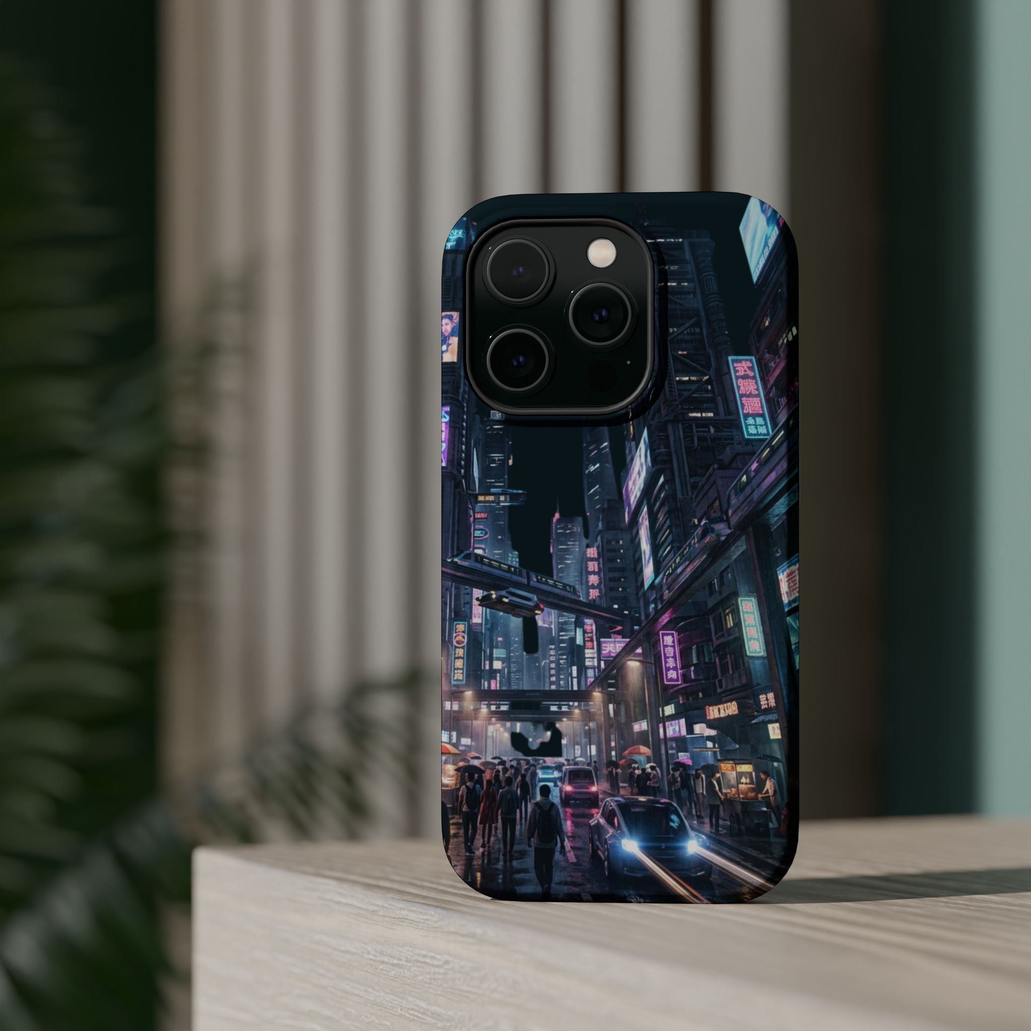 Phone Case | Cyberpunk City Magnetic Impact-Resistant Phone Cover