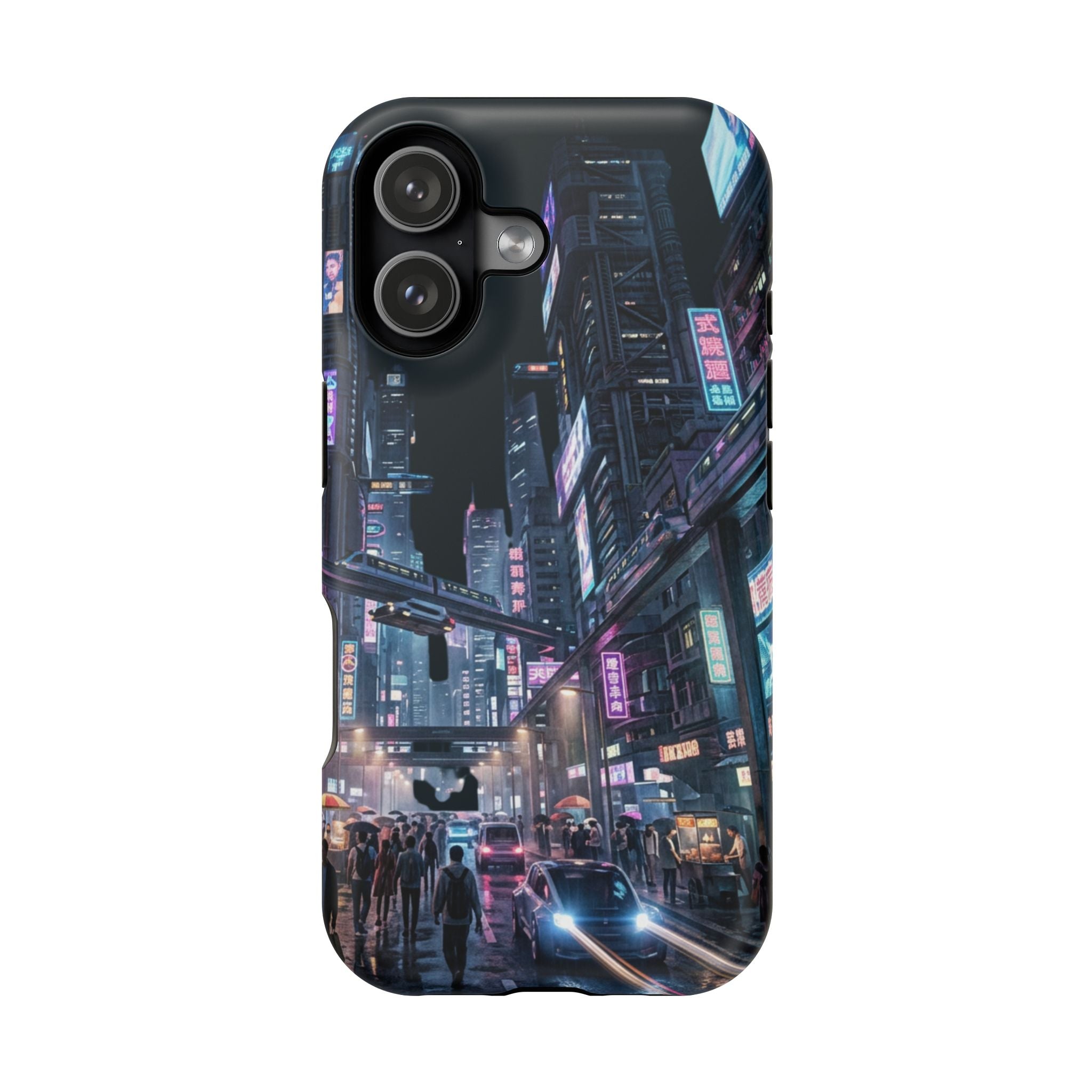 Phone Case | Cyberpunk City Magnetic Impact-Resistant Phone Cover