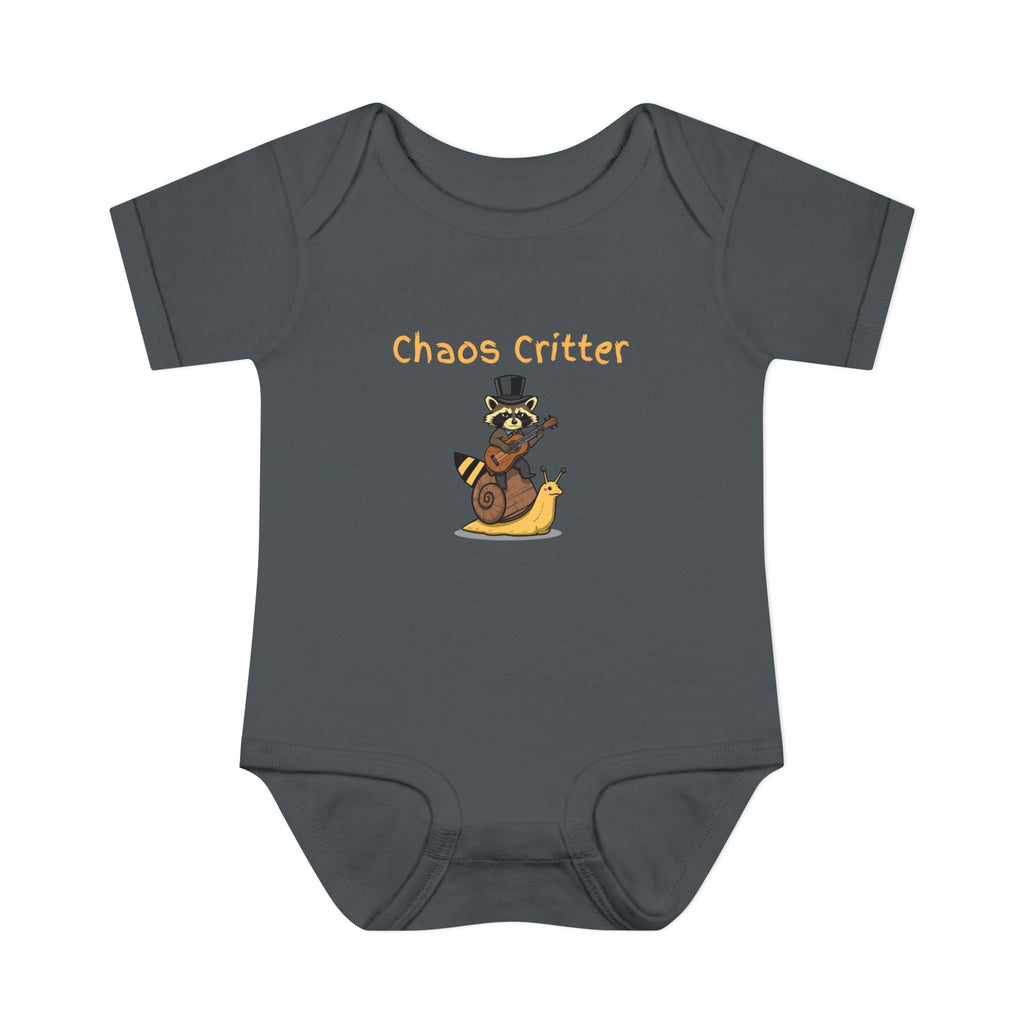 Baby Bodysuit | 'Chaos Critter' Playful Racoon Baby Onesie