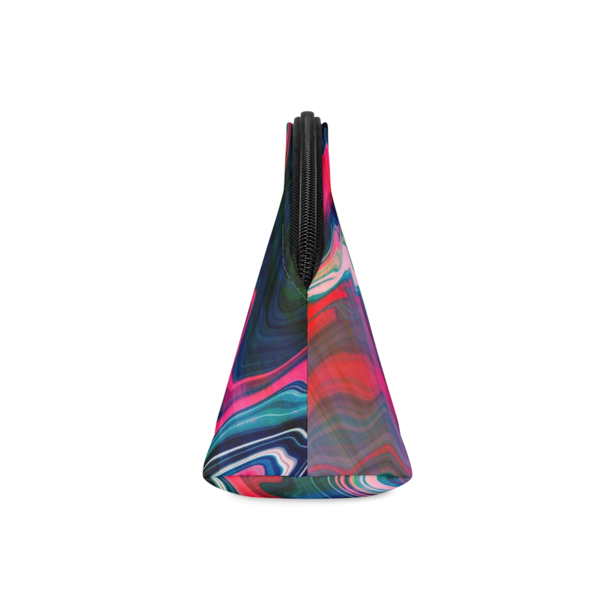 Cosmetic Pouch | Abstract Neon Marble Makeup Bag