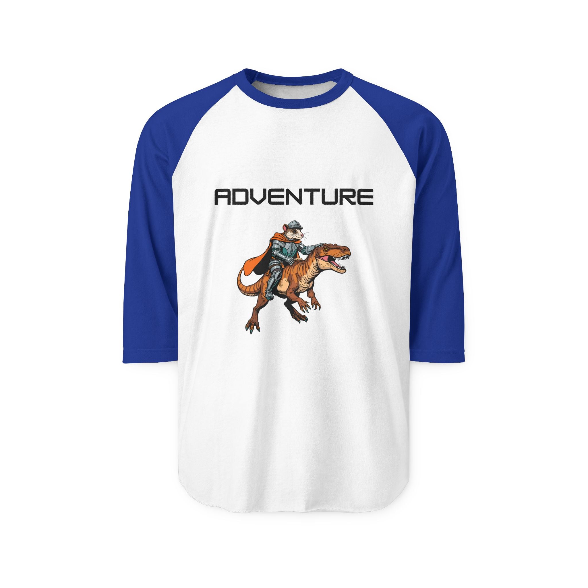 T-Shirt | Adventure T-Rex Rider Graphic Raglan Tee