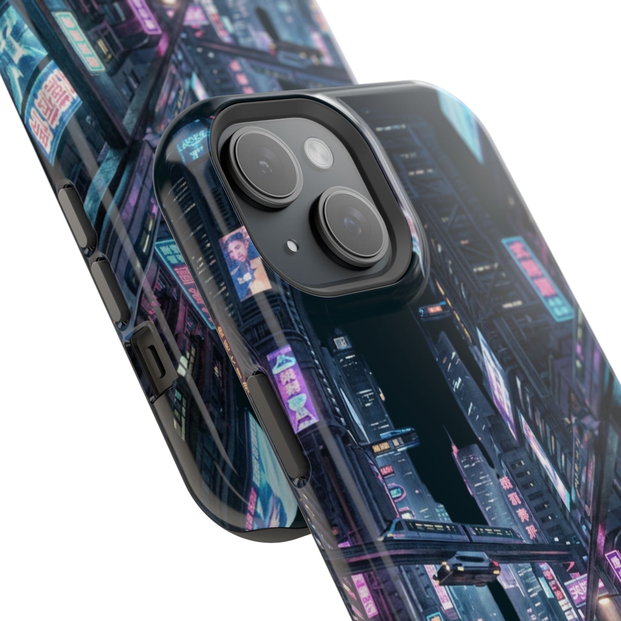 Phone Case | Cyberpunk City Magnetic Impact-Resistant Phone Cover