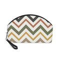 Cosmetic Pouch | Neutral Autumn Colors Chevron Makeup Bag