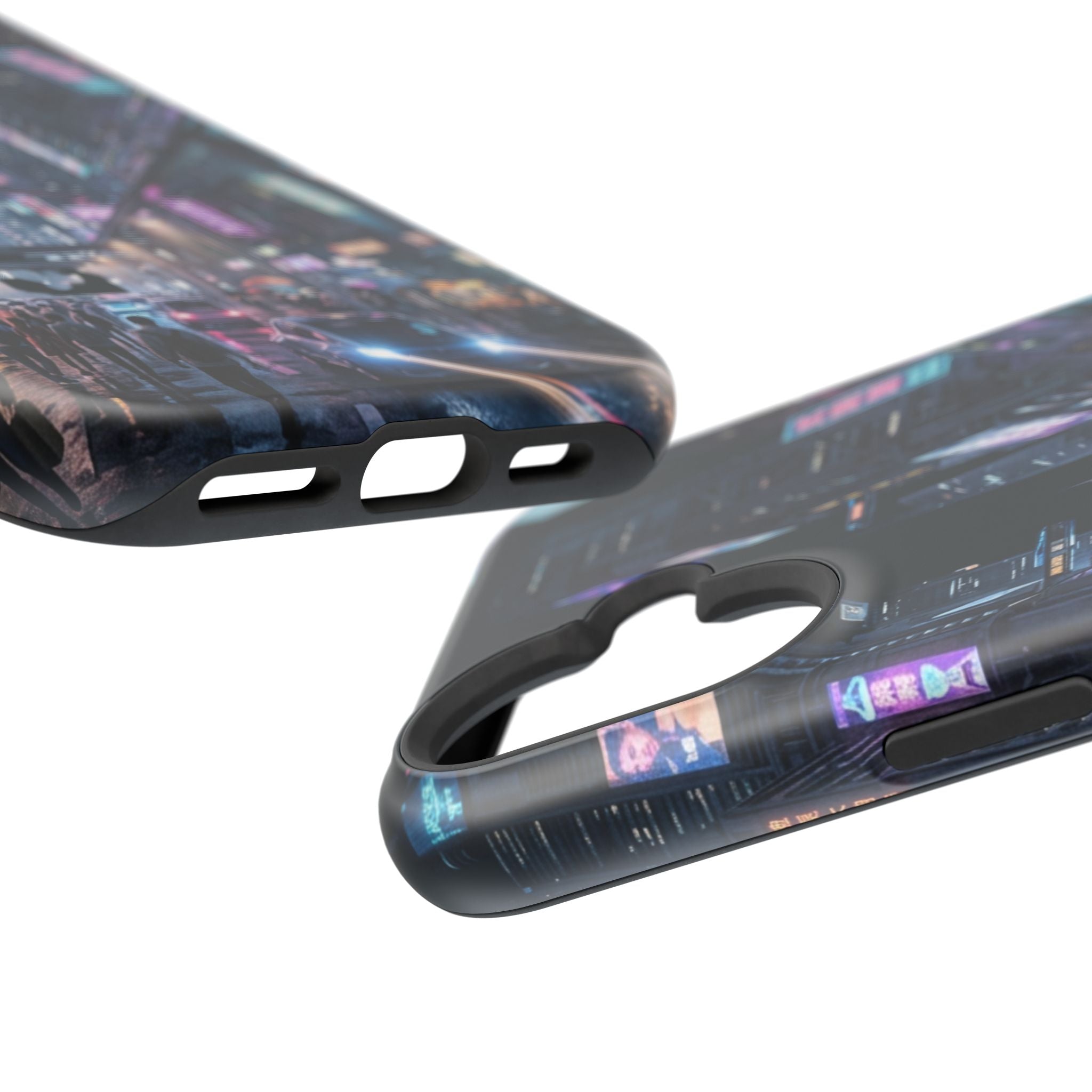 Phone Case | Cyberpunk City Magnetic Impact-Resistant Phone Cover