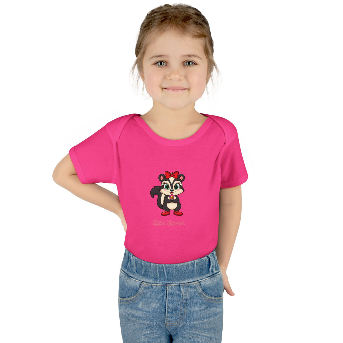 Adorable "Little Stinker" Graphic Onesie