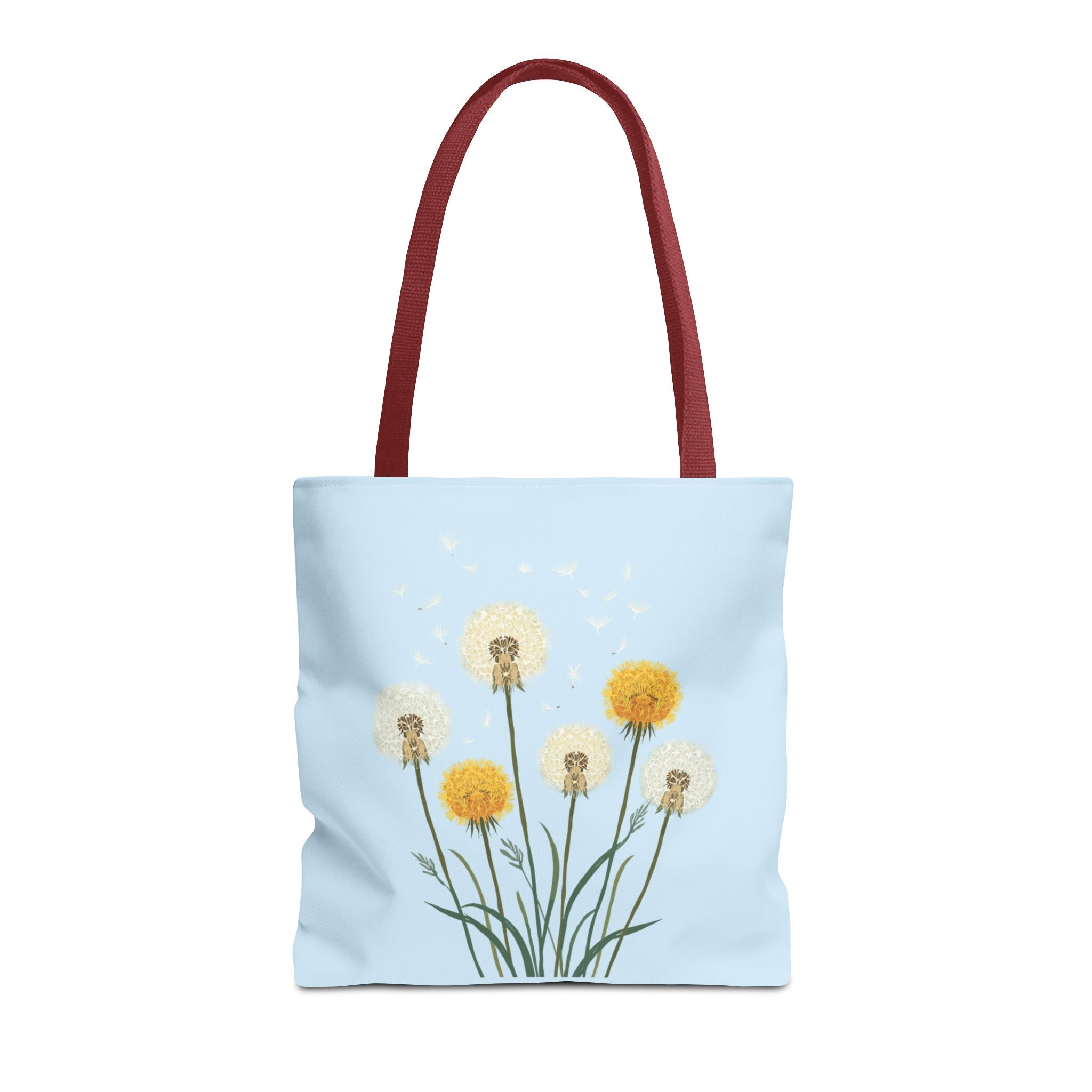 Tote Bag | Dandelions on Light Blue Background
