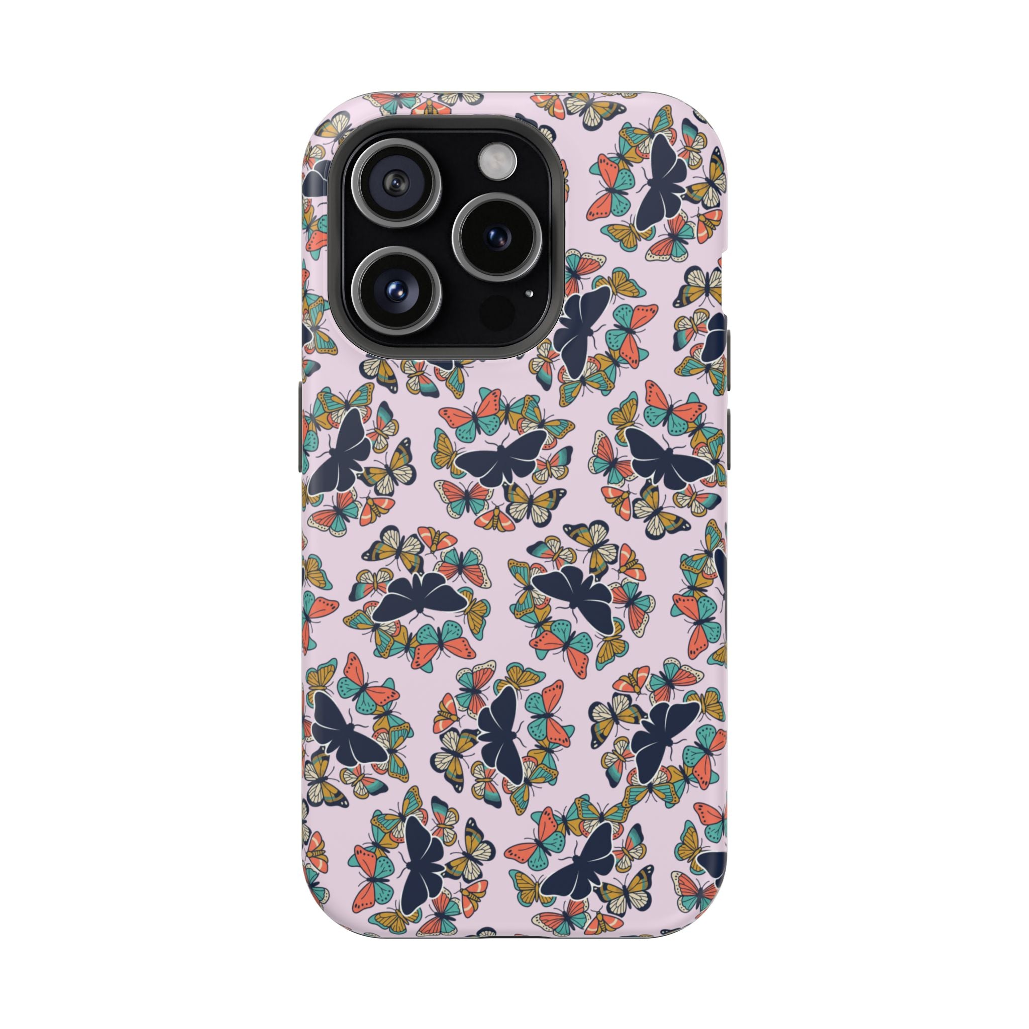 Phone Cases | Pastel Butterflies and Moths Pattern Magnetic Impact-Resistant Case