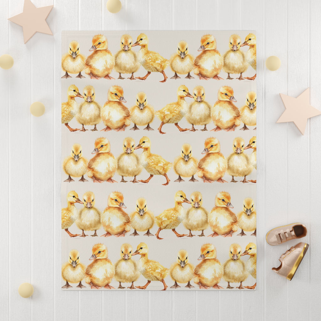 Baby Blanket | Yellow Duckling Soft Fleece Nursery Blanket for Newborns & Toddlers