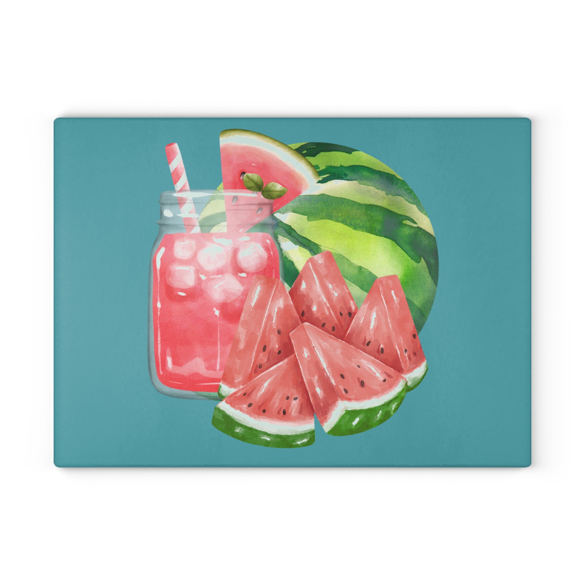 Glass Cutting Board | Watermelon Kitchen Decor