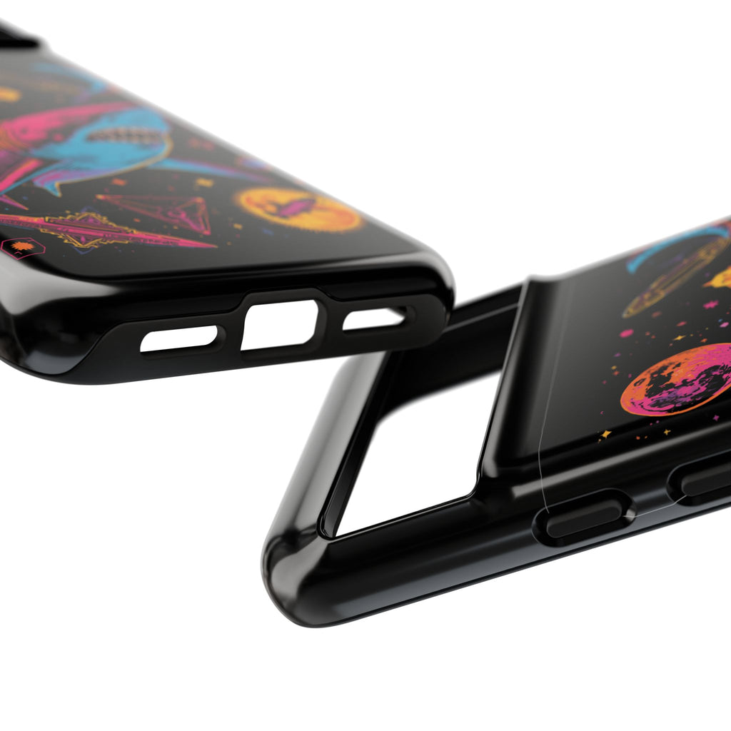 Phone Cases | Neon Space Shark Case
