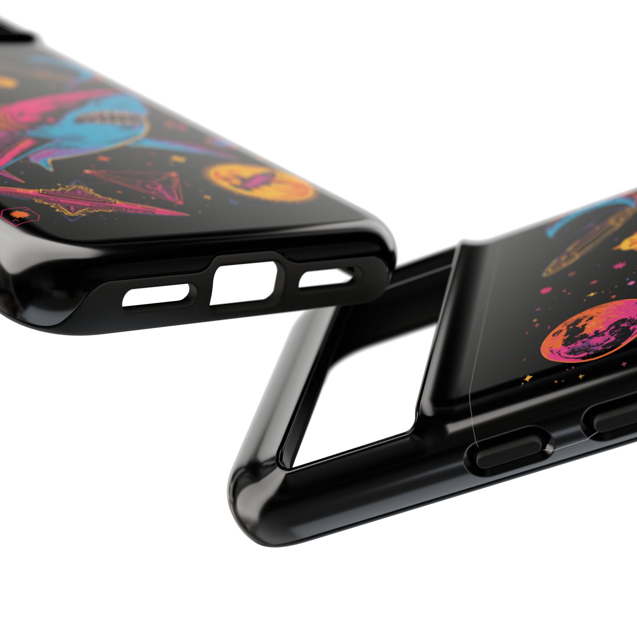 Phone Cases | Neon Space Shark Case