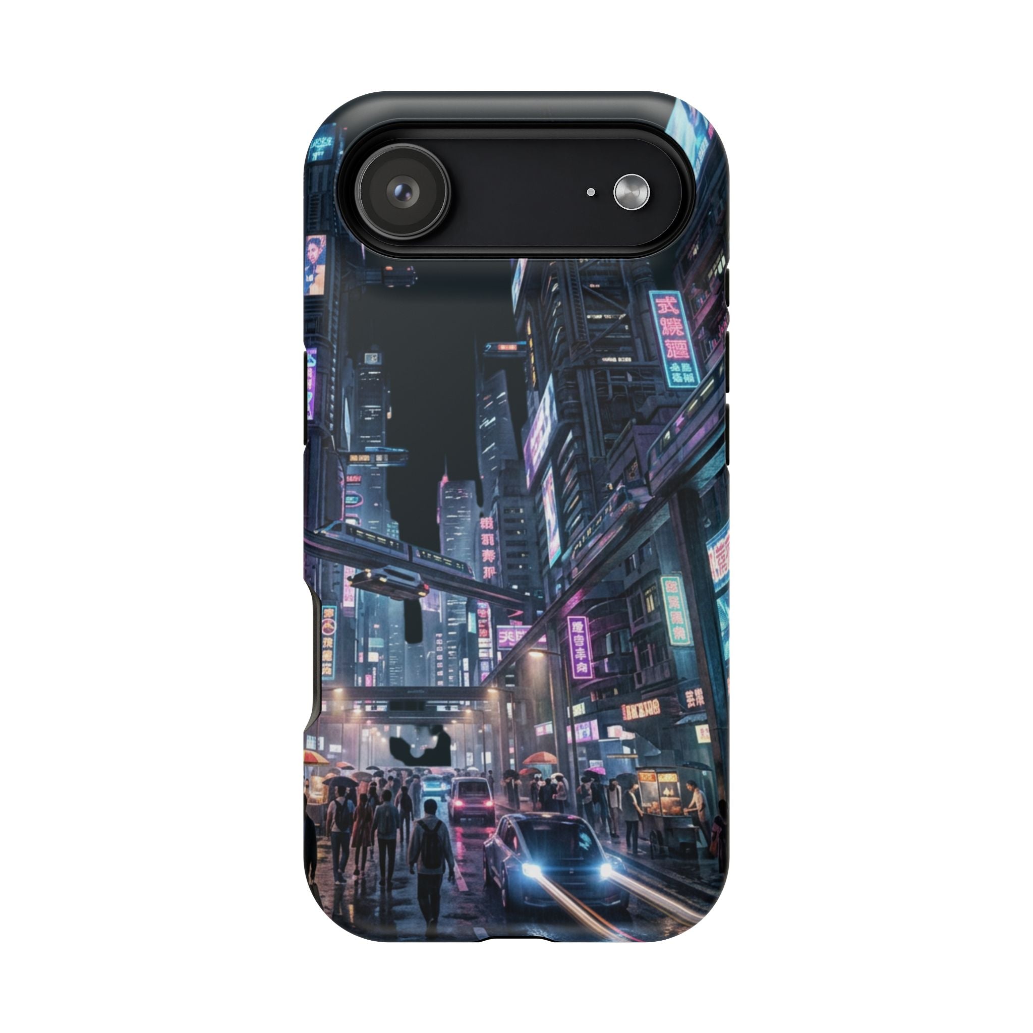 Phone Case | Cyberpunk City Magnetic Impact-Resistant Phone Cover