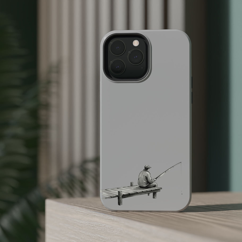 Phone Case | Fishing Dock Minimalist Magnetic Impact-Resistant Case