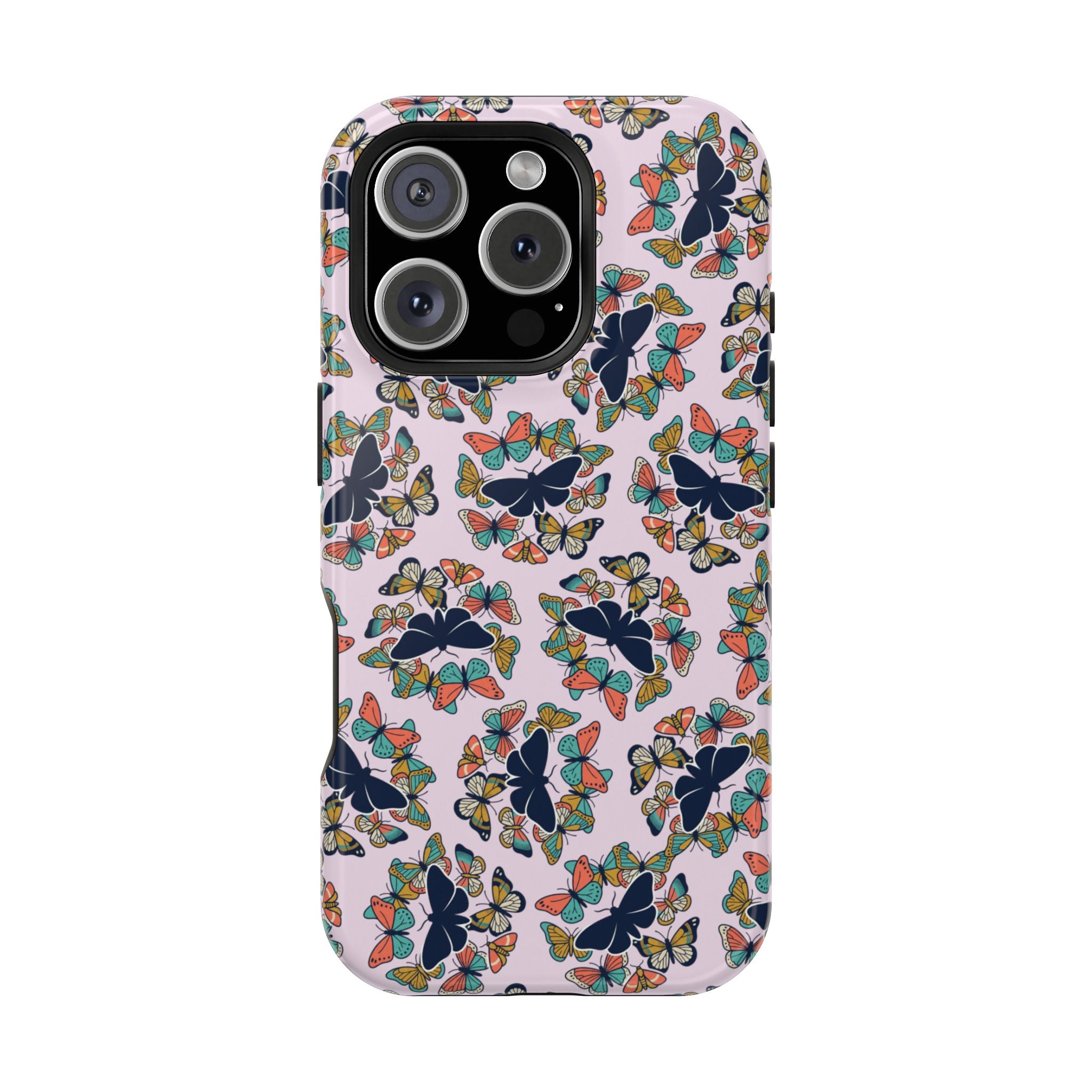 Phone Cases | Pastel Butterflies and Moths Pattern Magnetic Impact-Resistant Case