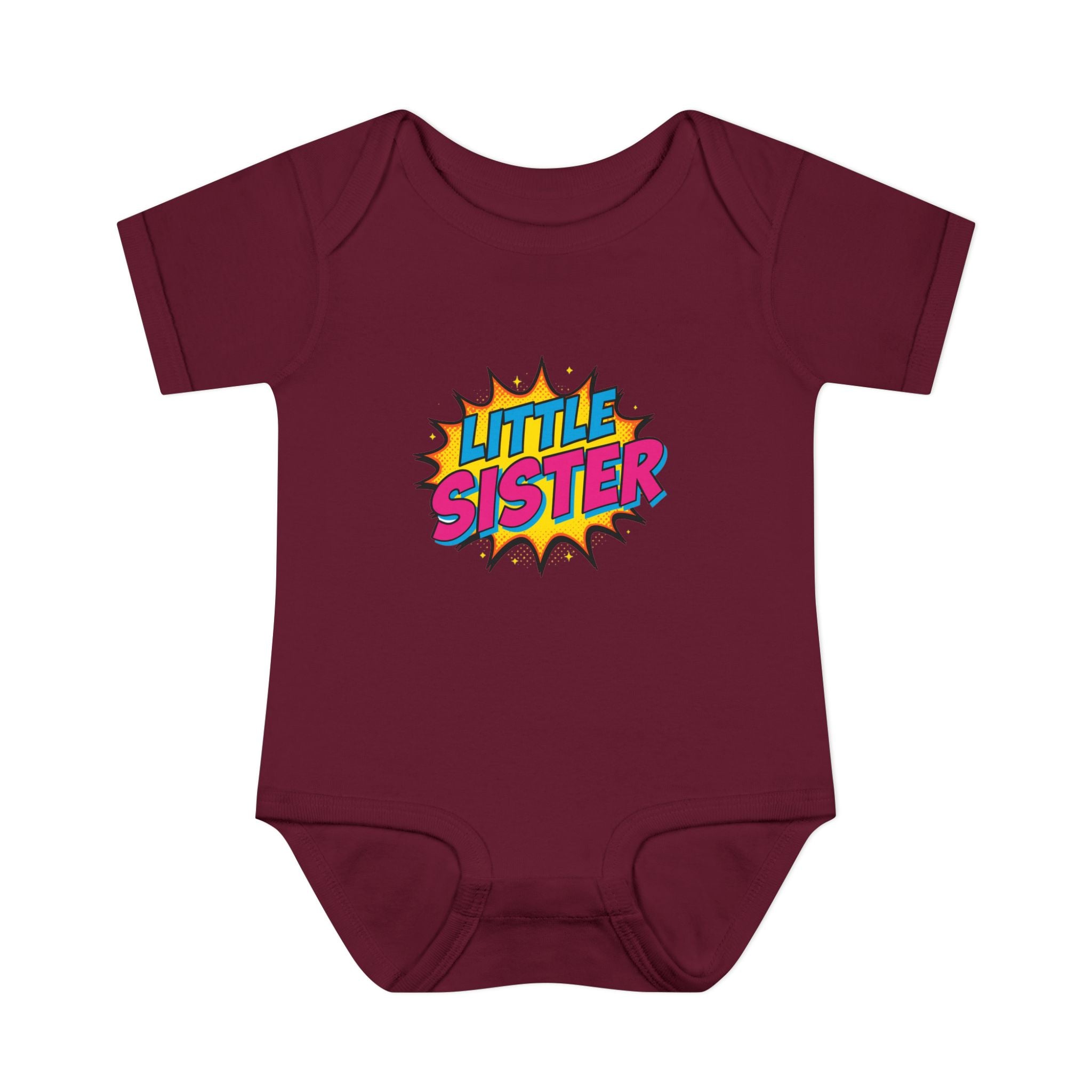Baby Bodysuit | 'Little Sister' Comic Pop Art Infant Onesie