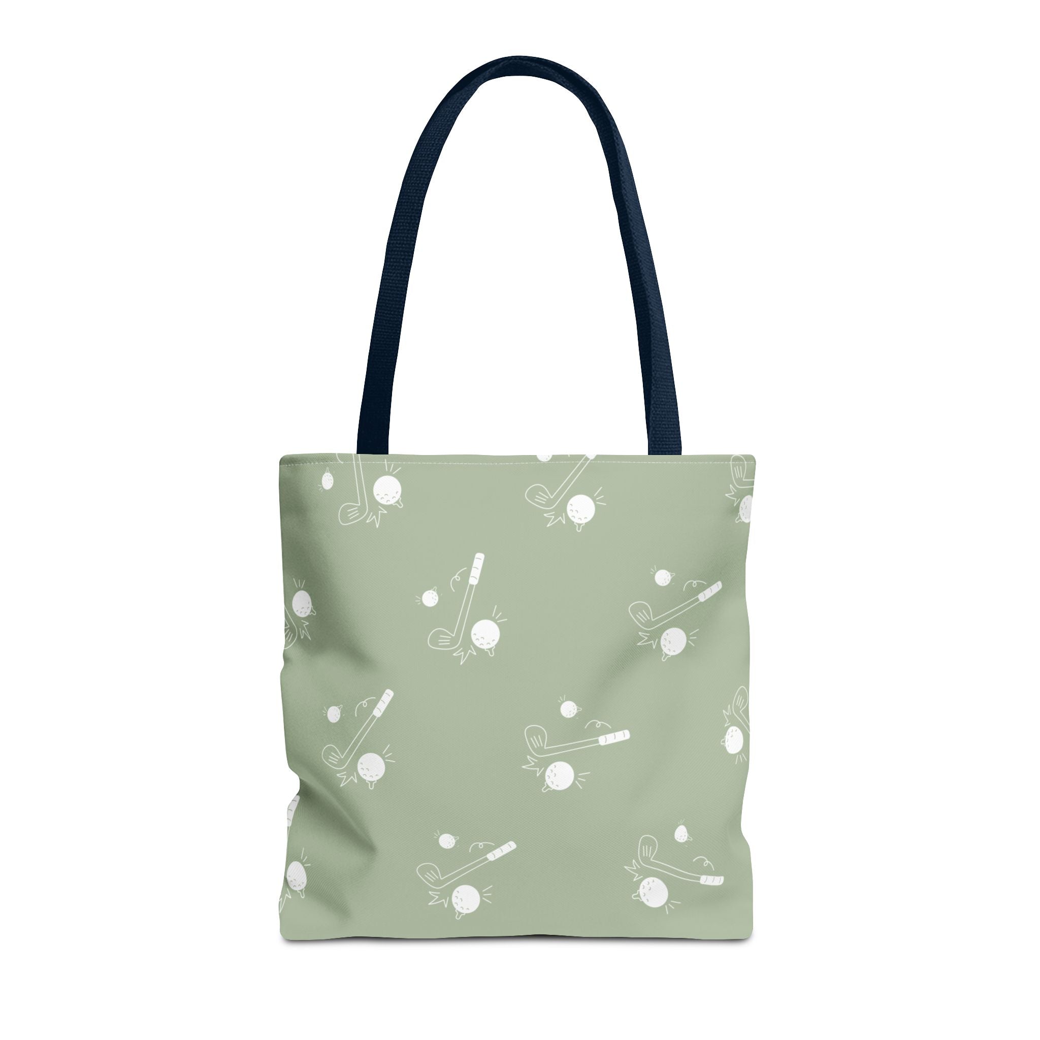 Tote Bag | Sage Green and Golf Pattern Shoulder Bag