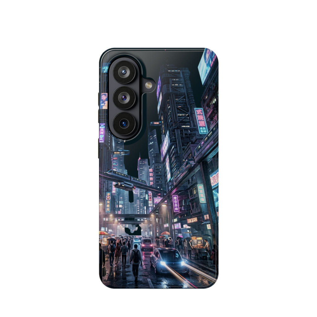 Phone Case | Cyberpunk City Magnetic Impact-Resistant Phone Cover