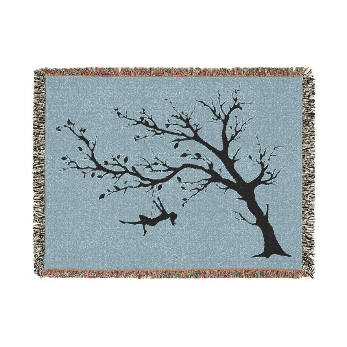 Minimalist Swinging Silhouette Throw