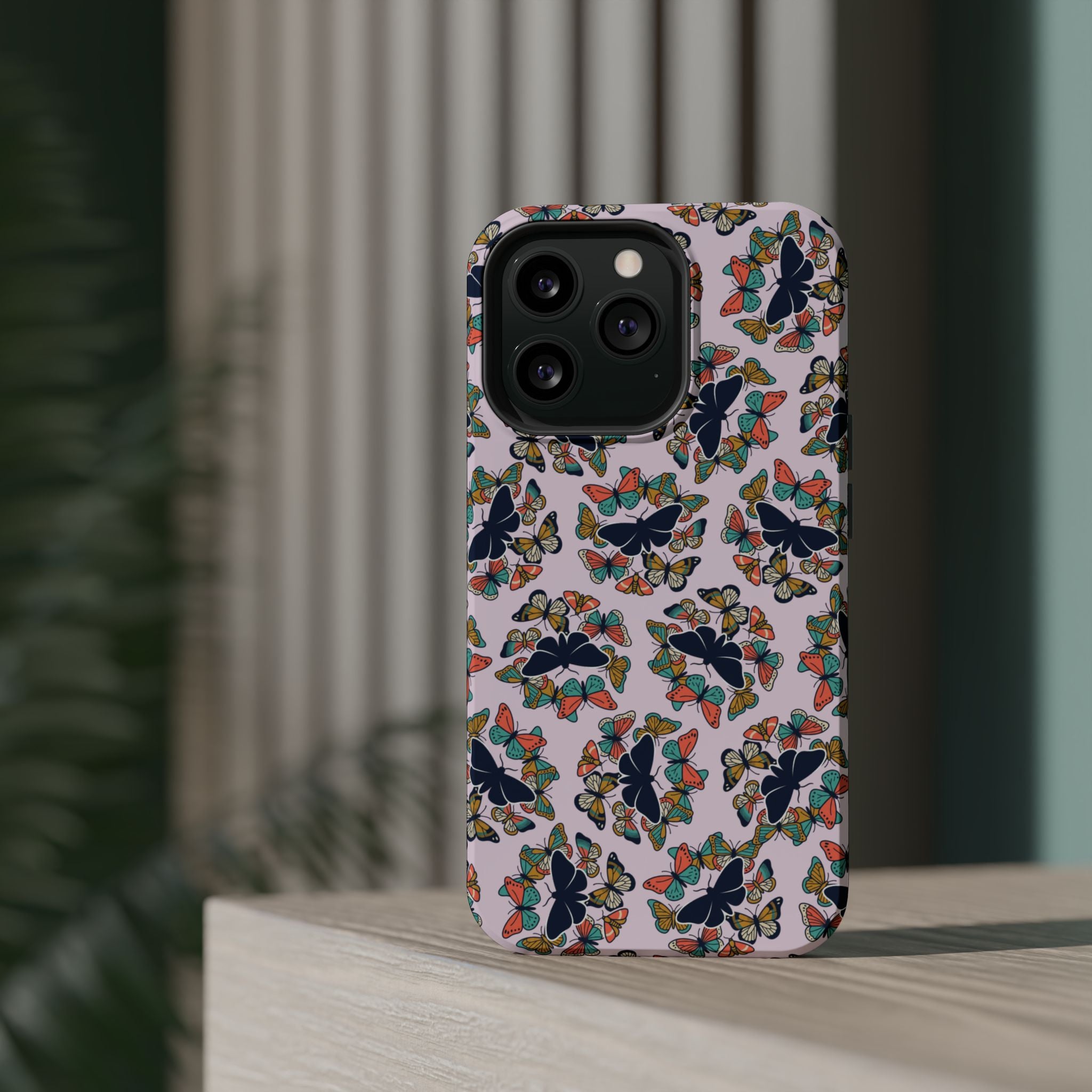 Phone Cases | Pastel Butterflies and Moths Pattern Magnetic Impact-Resistant Case