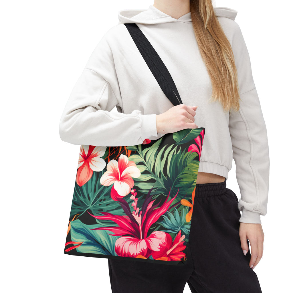 Tote Bag | Vibrant Tropical Beach & Market Tote
