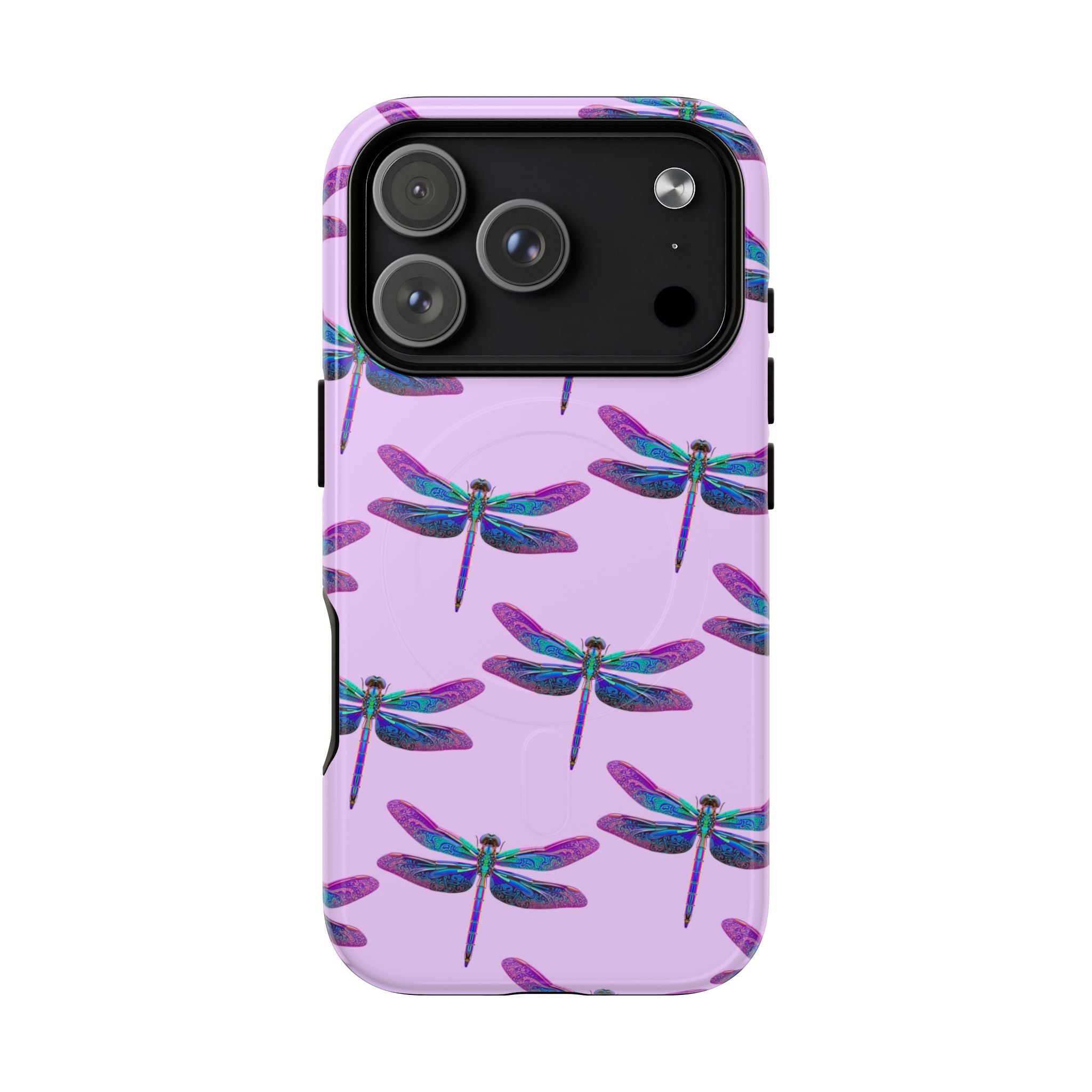 Phone Case | Blue Purple Dragonfly Tough Magnetic Case