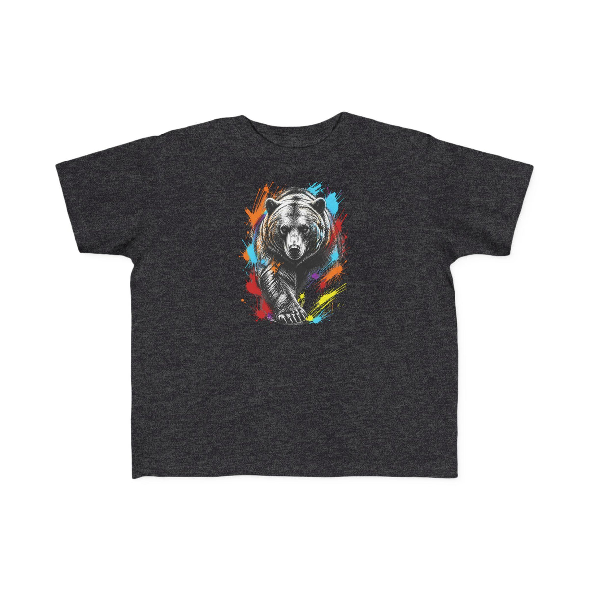 Colorful Kodiak Bear T-Shirt for Tots