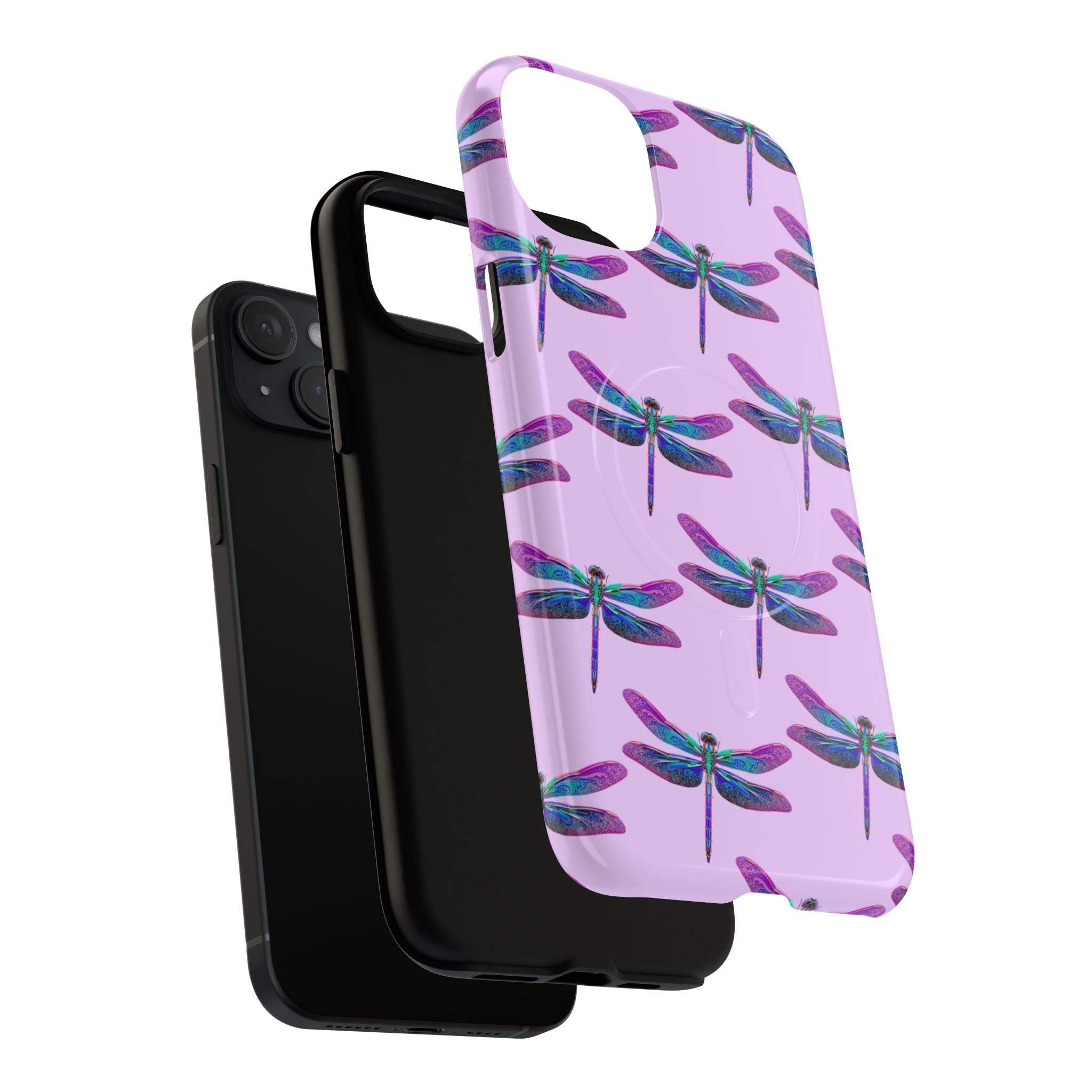 Phone Case | Blue Purple Dragonfly Tough Magnetic Case