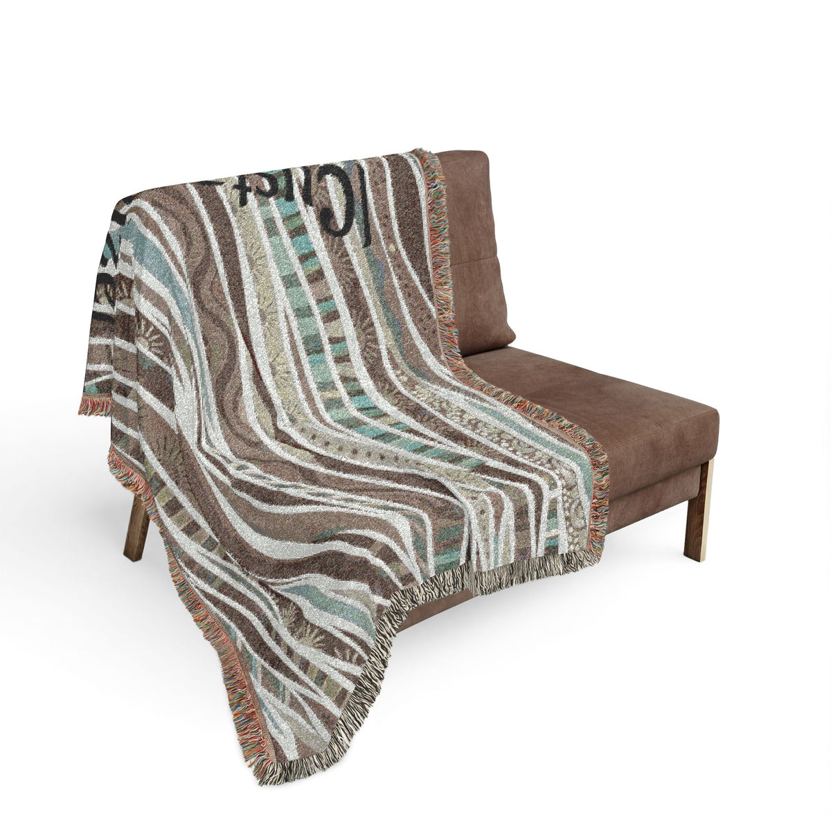 Personalized Boho Woven Throw