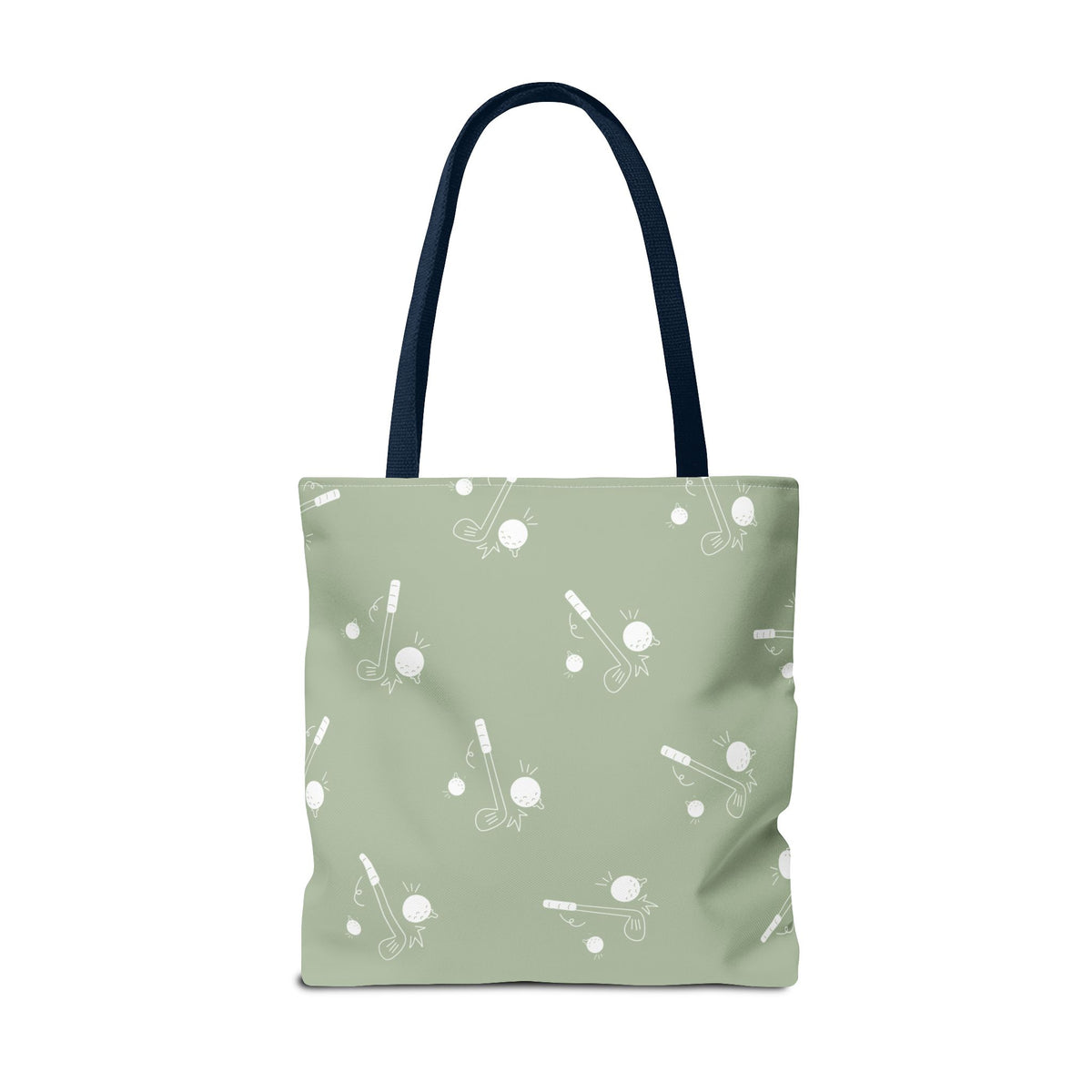 Sage Green and Golf Pattern Tote Bag