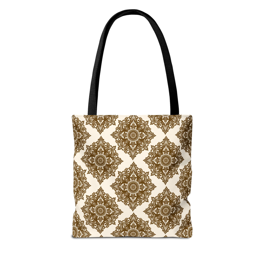 Tote Bag | Boho Gold Medallion Pattern