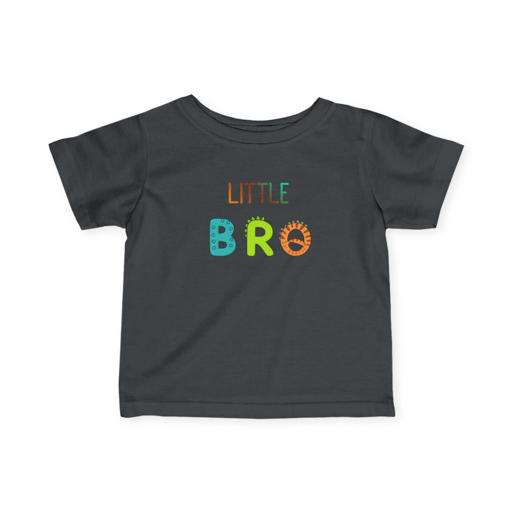 T-Shirt | 'Little Bro' Dino Letters Infant Tee