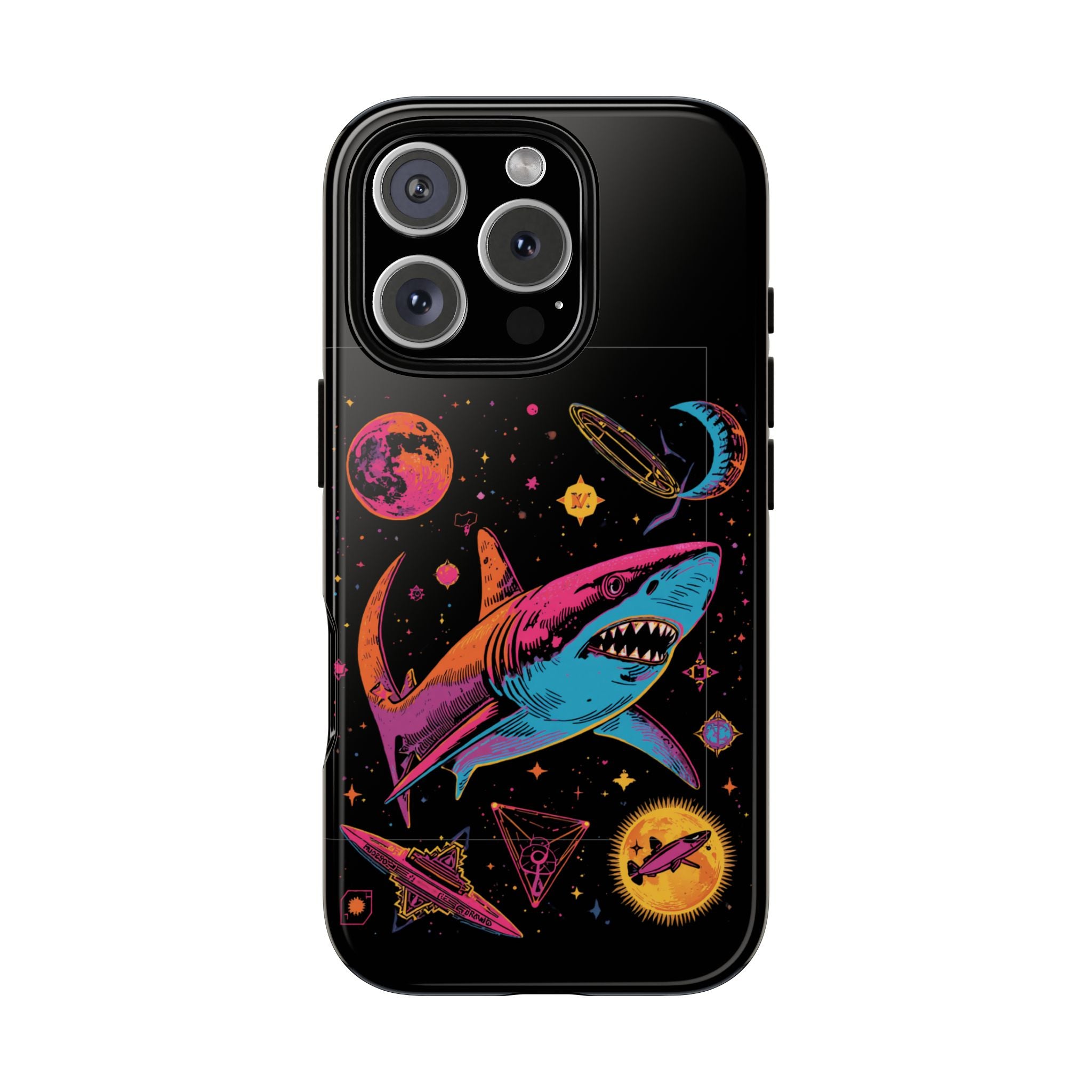 Phone Cases | Neon Space Shark Case