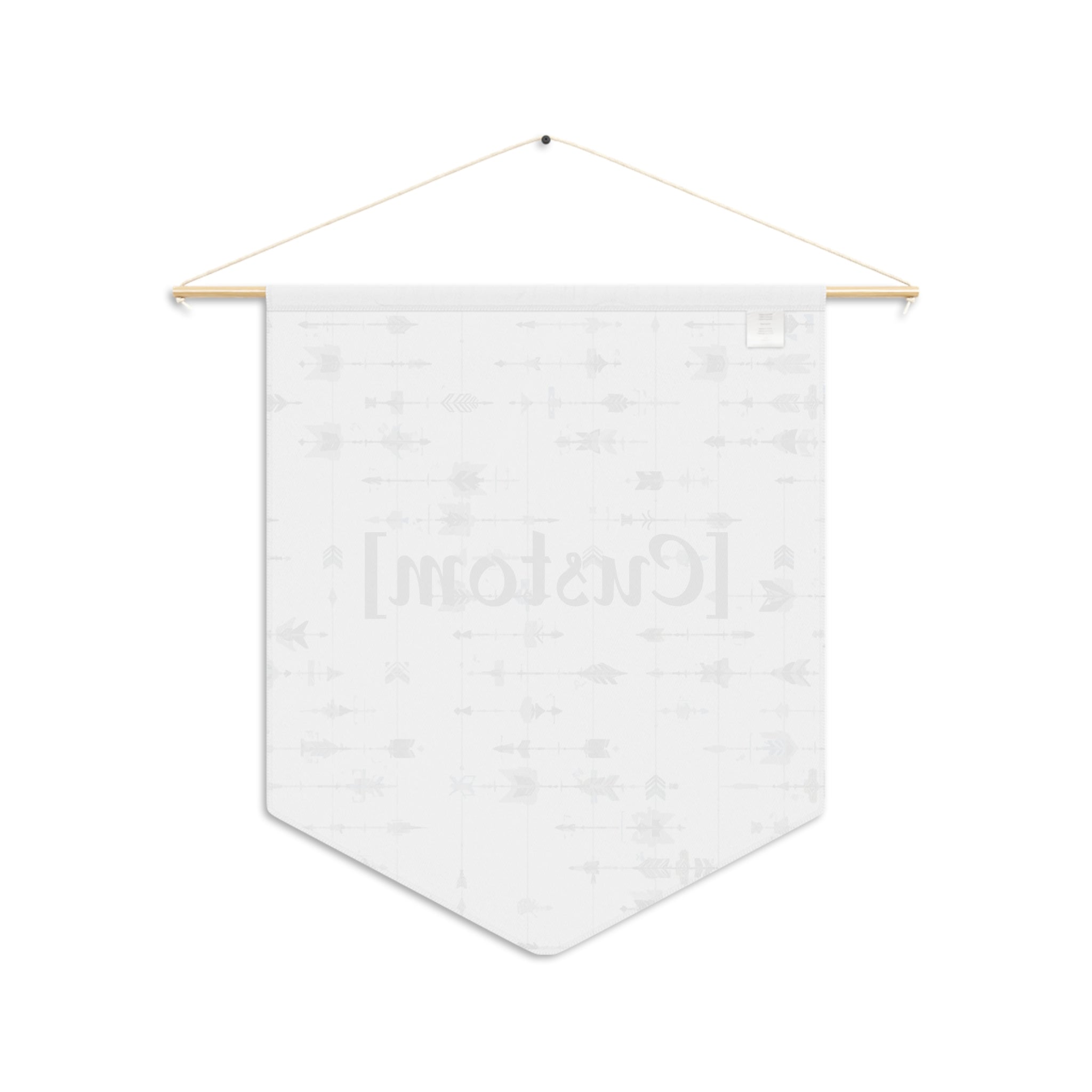 Pennant Banner | Personalized Arrow Pattern Wall Flag for Nursery, Office, or Dorm Décor