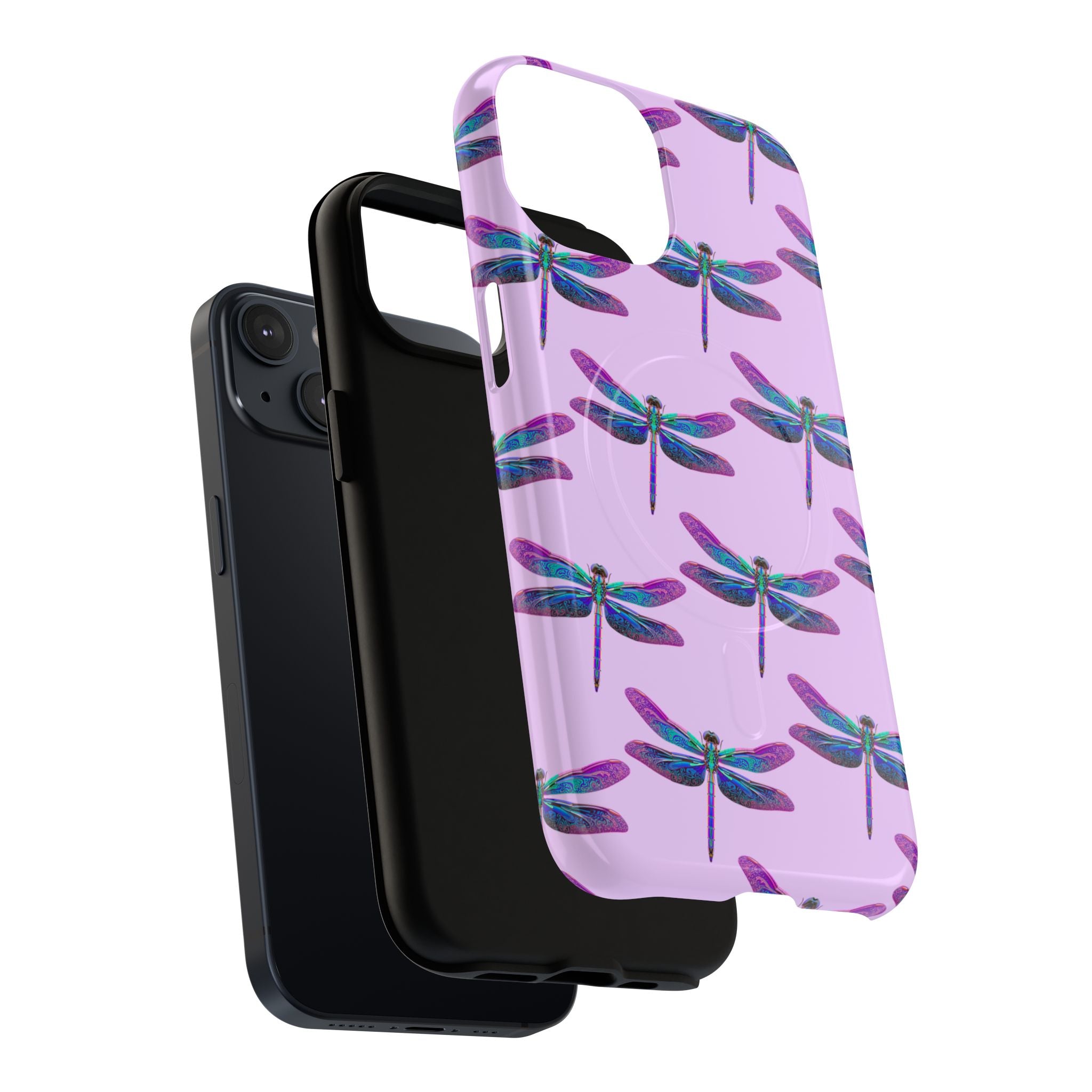 Phone Case | Blue Purple Dragonfly Tough Magnetic Case