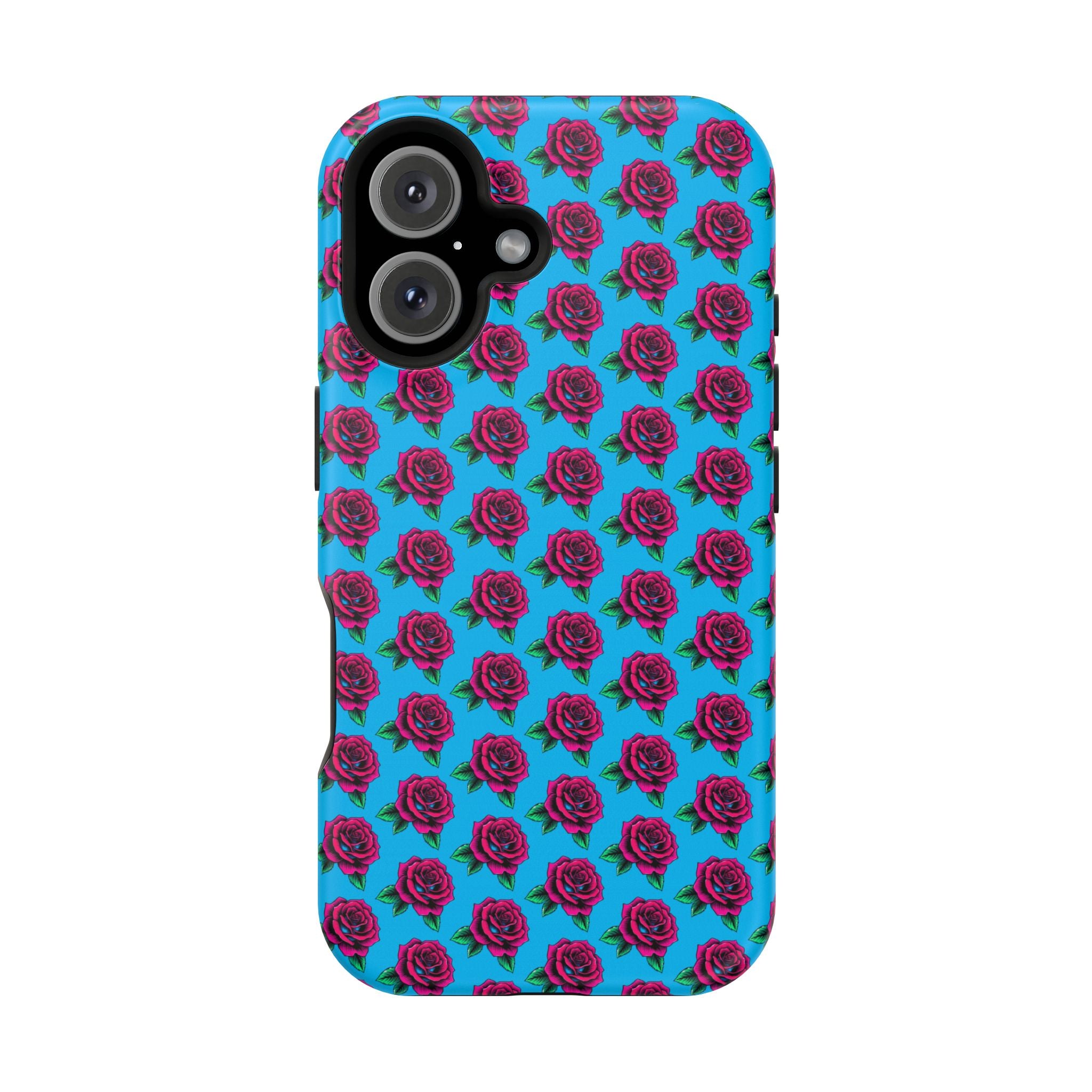 Phone Cases | Bright Rose Pattern Magnetic Impact-Resistant Case