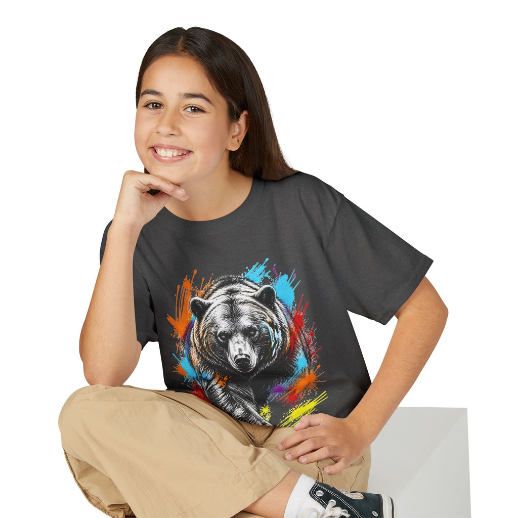 Color Splash Kodiak Bear T-Shirt for Children